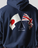 New Flag Oversize Sweat Hoodie - Navy