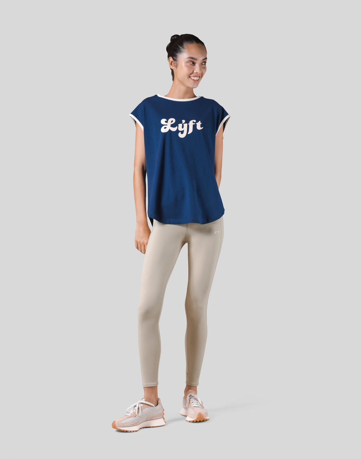 Old Logo Loose Fit Sleeve Less Shirt - Navy