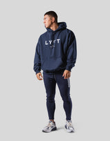 New Flag Oversize Sweat Hoodie - Navy