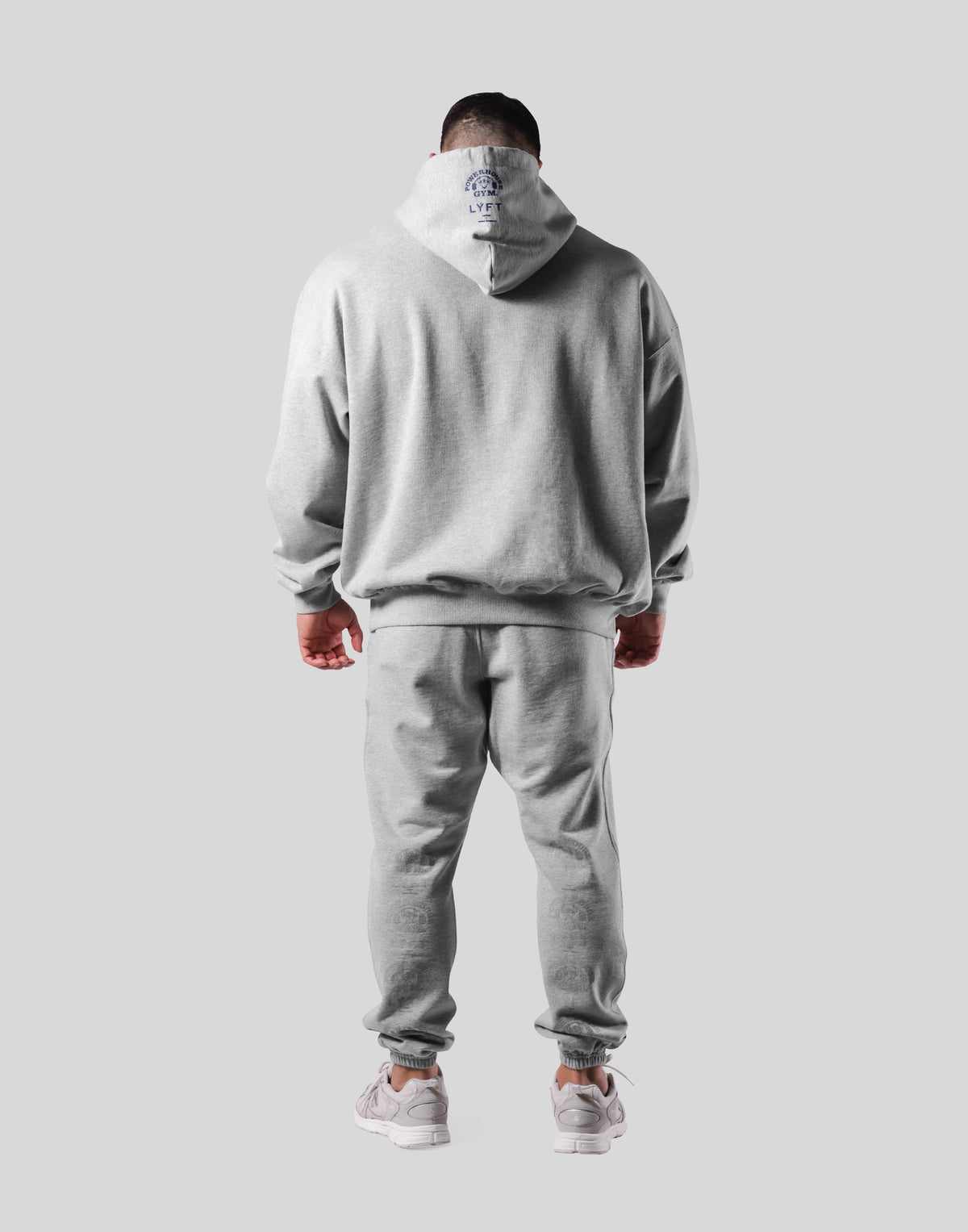 LÝFT × Power House Gym Oversize Sweat Hoodie - Grey
