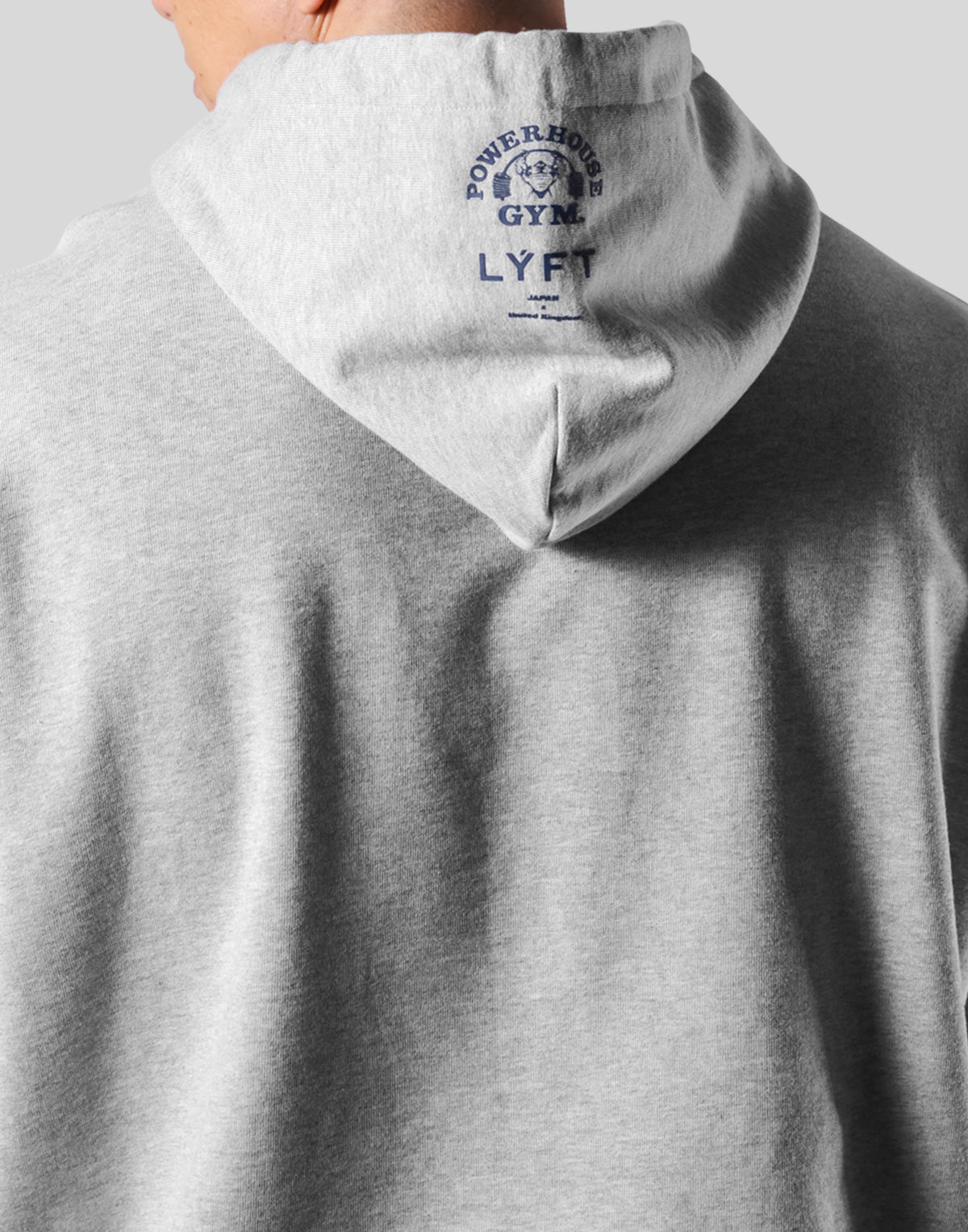 LÝFT × Power House Gym Oversize Sweat Hoodie - Grey
