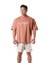 LÝFT Logo Vintage Big T-Shirt - Orange