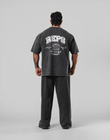 REPS Graphic Vintage Big T-Shirts - Black