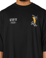 Statue Y Extra Big T-Shirt - Black