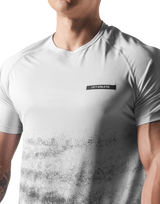 Faded Graphic Slim Fit T-Shirt - White