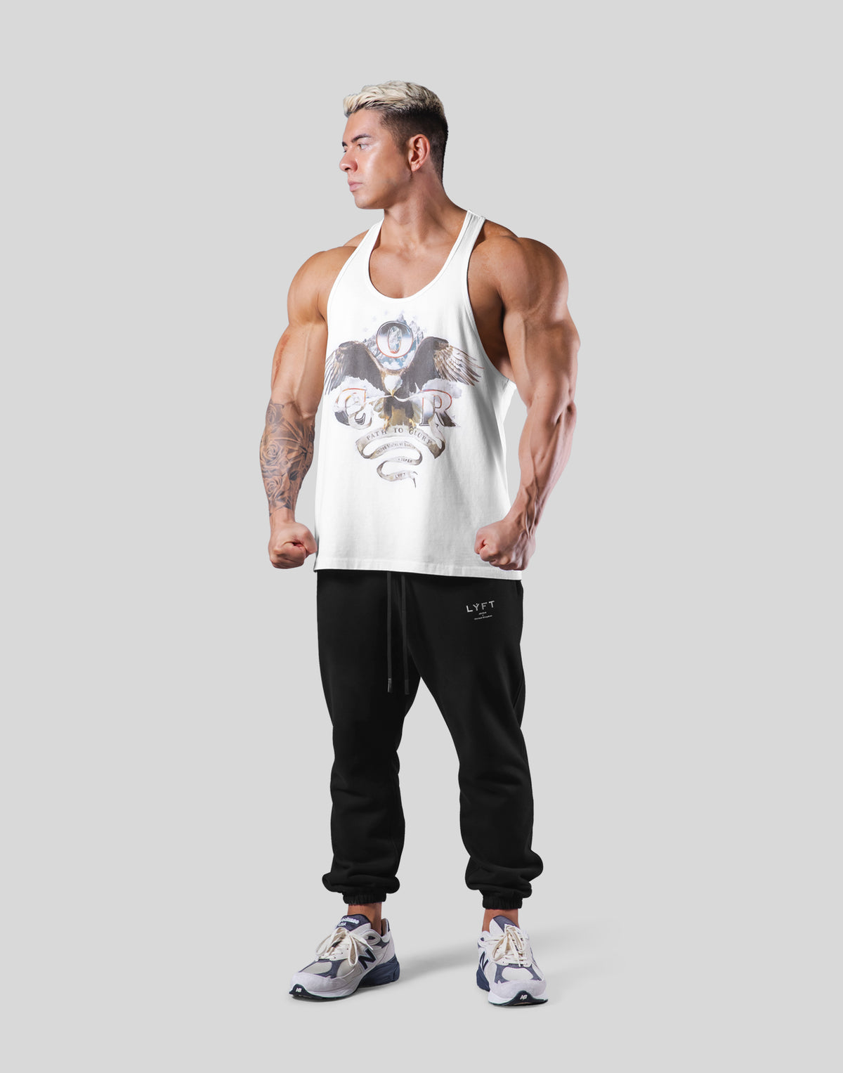 LÝFT × COR Limited Graphic Tanktop - White