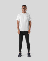 Logo Line Stretch T-Shirt - White
