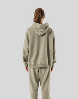 Pile Wappen Sweat Hoodie - Olive