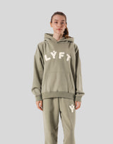 Pile Wappen Sweat Hoodie - Olive