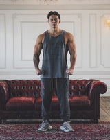 LÝFT × Power House Gym Vintage Relax Tanktop - D.Grey