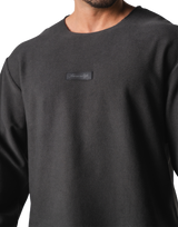 Thermal Loose Wappen Long T-Shirt - D.Grey