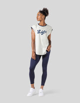Old Logo Loose Fit Sleeve Less Shirt - Ivory