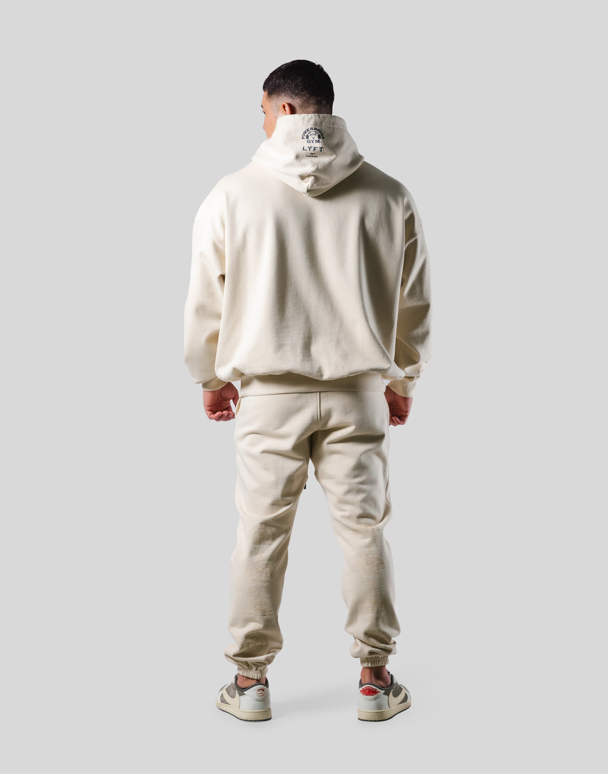 LÝFT × Power House Gym Oversize Sweat Hoodie - Ivory