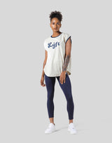 Old Logo Loose Fit Sleeve Less Shirt - Ivory