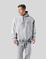 New Flag Oversize Sweat Hoodie - Grey