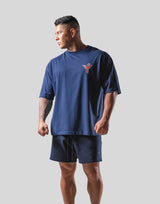 Multi Logo Big T-Shirt - Navy