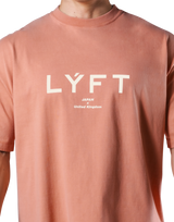 LÝFT Logo Vintage Big T-Shirt - Orange