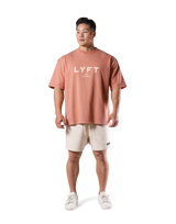 LÝFT Logo Vintage Big T-Shirt - Orange