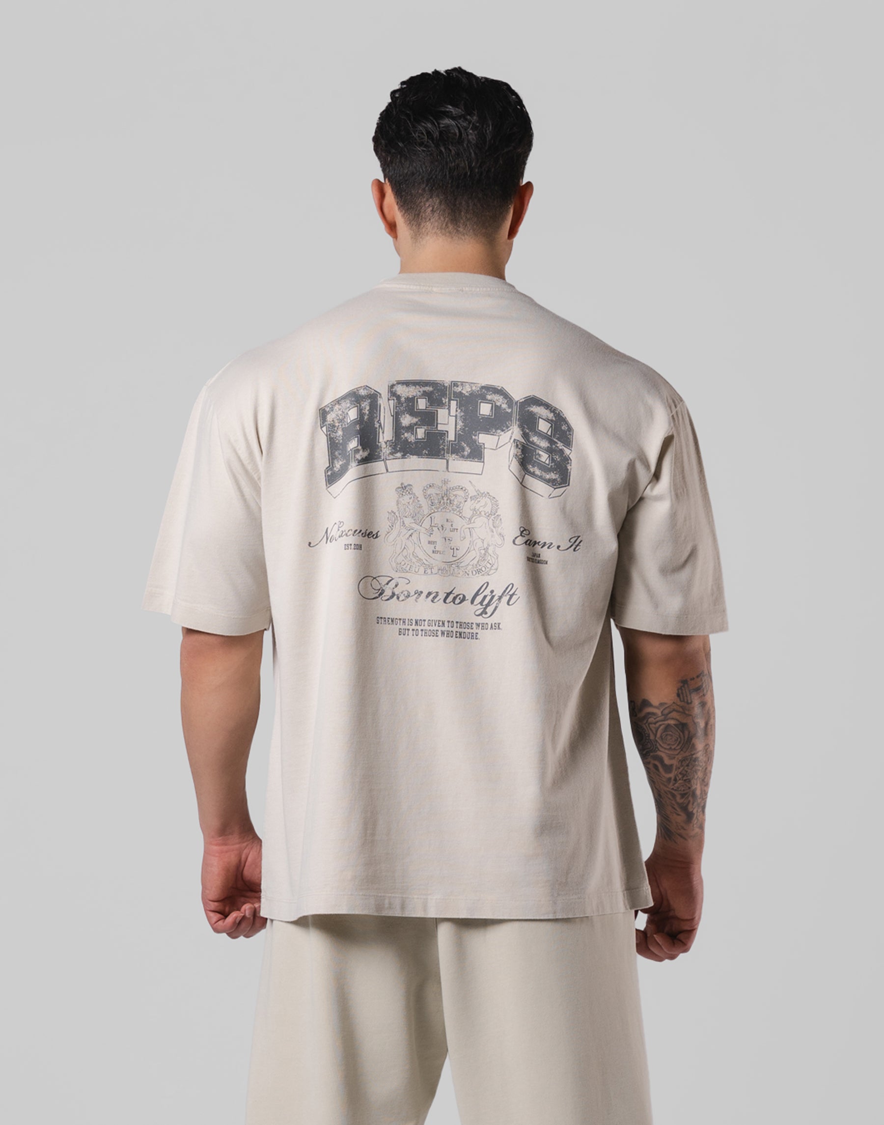 REPS Graphic Vintage Big T-Shirts - Ivory – LÝFT