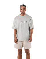 LÝFT Logo Big T-Shirt V.2 - Mix Beige