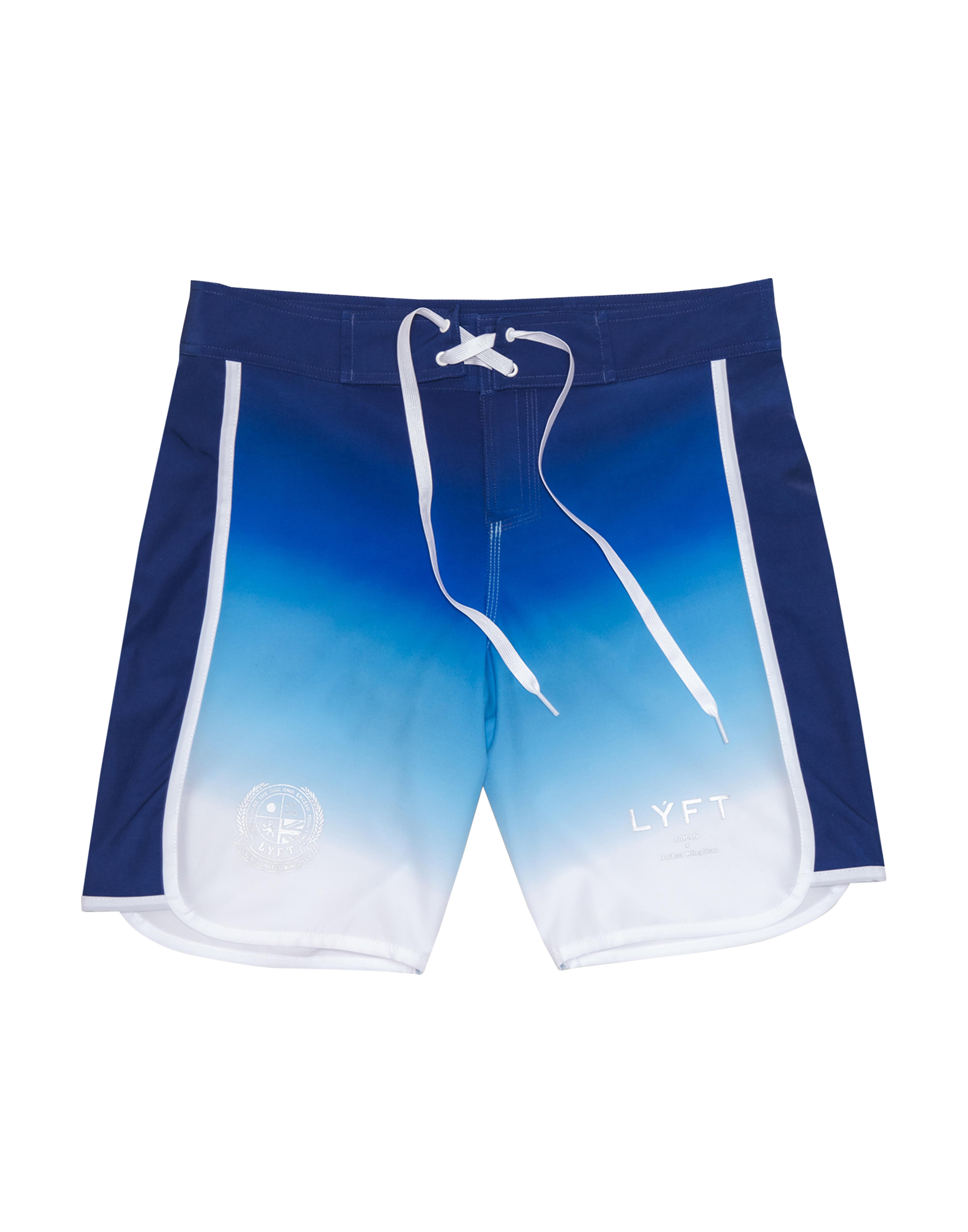 Side Separate Gradation Stage Shorts - Blue