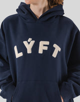 Pile Wappen Sweat Hoodie - Navy