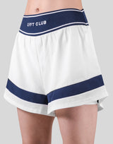 Waist Rib Flare Shorts - White