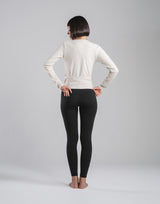 Comfortable Slim Wrap Top - Ivory