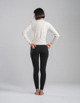 Comfortable Slim Wrap Top - Ivory