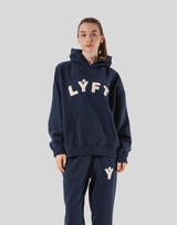 Pile Wappen Sweat Hoodie - Navy