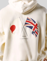 New Flag Oversize Sweat Hoodie - Ivory