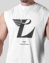 Wing L Logo No Sleeve - White
