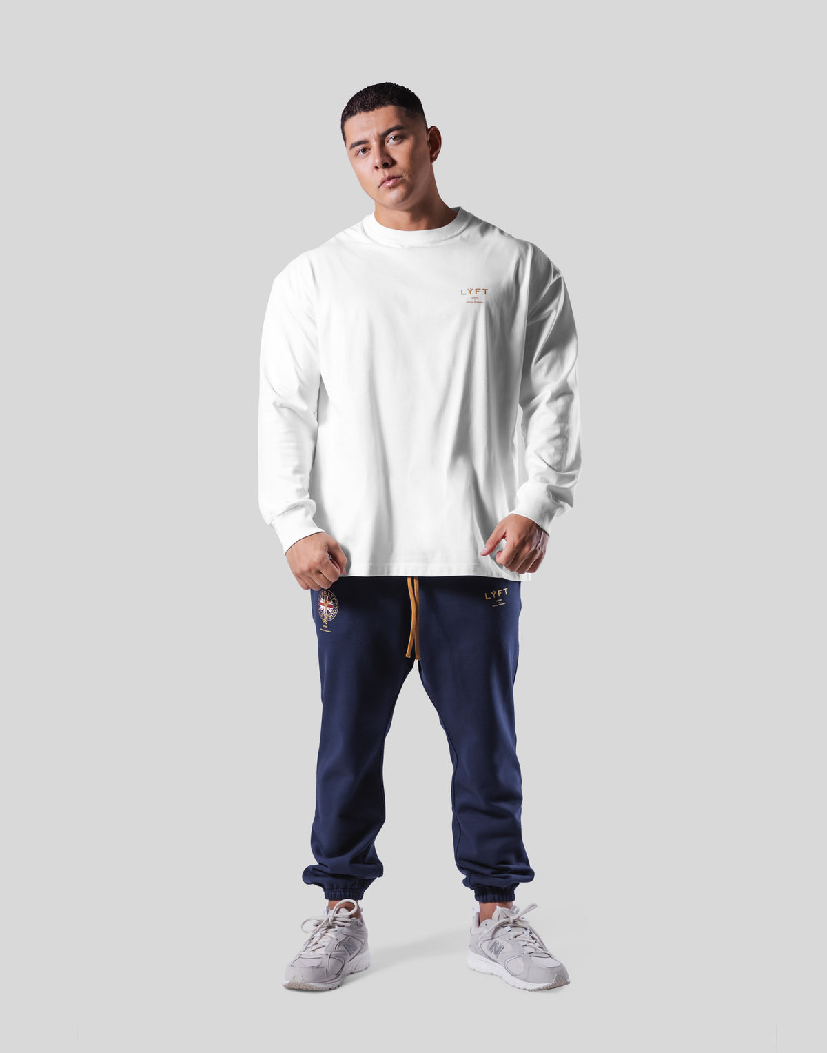 Back Emblem Long T-Shirt - White