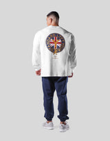 Back Emblem Long T-Shirt - White