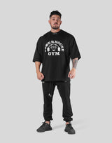 LÝFT × Power House Gym Extra Big T-Shirt - Black