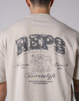 REPS Graphic Vintage Big T-Shirts - Ivory
