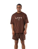 LÝFT Logo Big T-Shirt V.2 - Brown