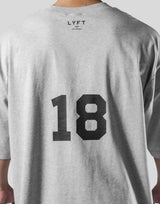 18 Logo Extra Big T-Shirt - Grey