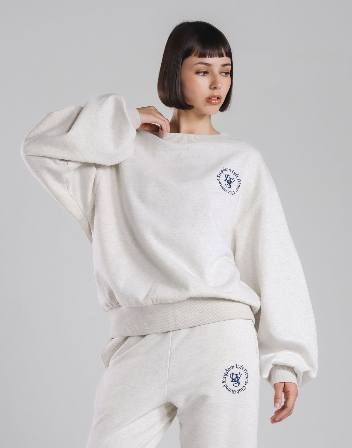 Sorona® Ring Logo Crewneck Sweat - Grey