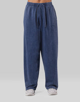 Vintage Sweat Wide Pants - Navy