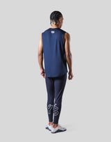 LÝFT × WIND AND SEA Stretch Loose Fit Tanktop - Navy