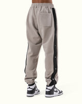 Warm Up Button Sweat Pants - Beige