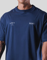 LÝFT x EVERLAST x SUNG Big T-Shirt - Navy