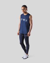LÝFT × WIND AND SEA Stretch Loose Fit Tanktop - Navy