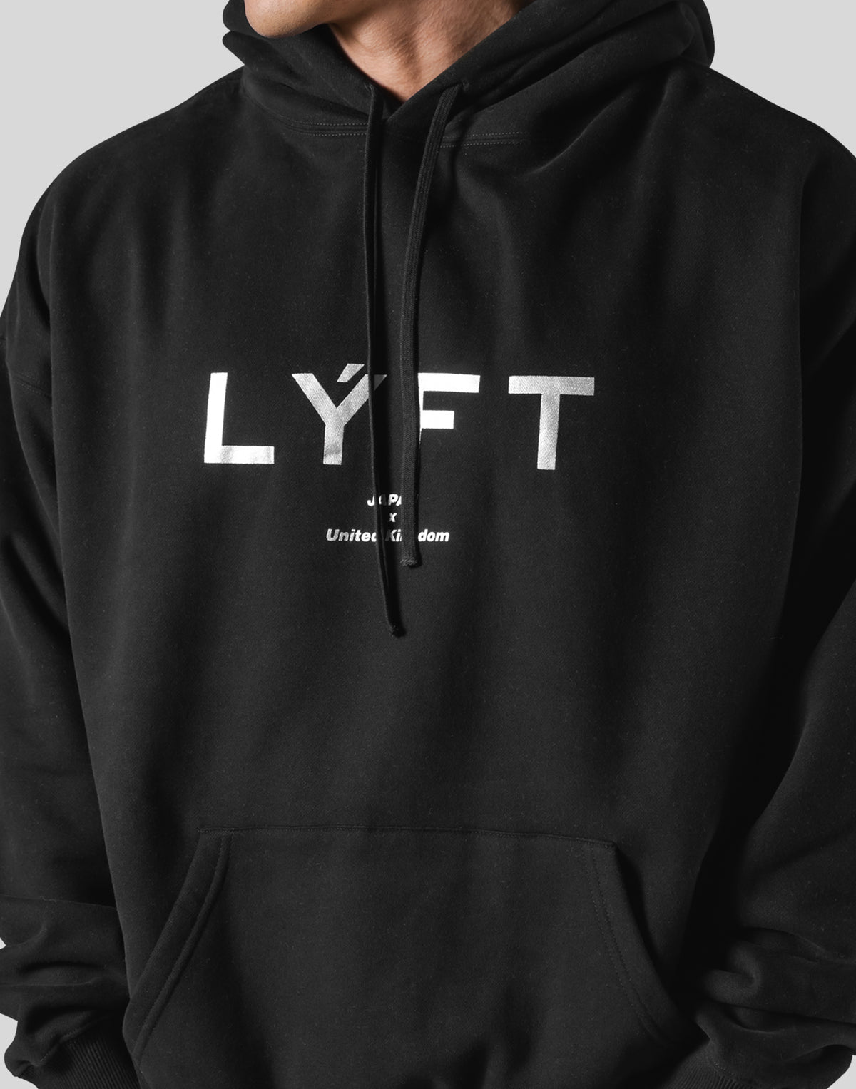New Flag Oversize Sweat Hoodie - Black