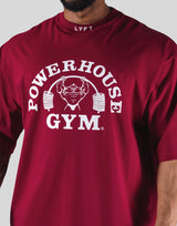 LÝFT × Power House Gym Extra Big T-Shirt - Red