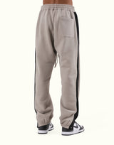 Warm Up Button Sweat Pants - Beige