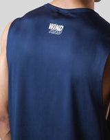 LÝFT × WIND AND SEA Stretch Loose Fit Tanktop - Navy