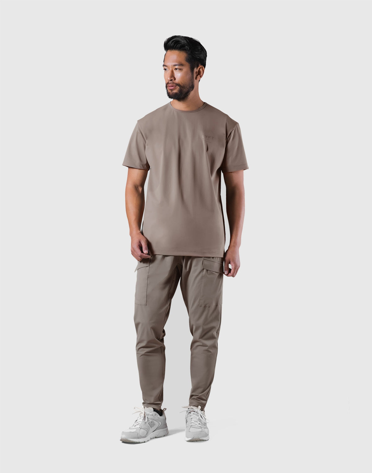 Stretch Waffle Nylon Standard T-Shirt - Sand