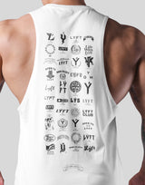 Heritage Logo Drop Tanktop - White